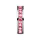 6 - Celina 3.40 mm Round Pink Tourmaline Eternity Band 