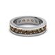 3 - Celina 3.40 mm Round Smoky Quartz Eternity Band 