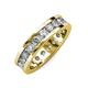 4 - Celina 3.40 mm Round Lab Grown Diamond Eternity Band 