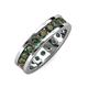 4 - Celina 3.40 mm Round Lab Created Alexandrite Eternity Band 