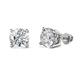 1 - Alina IGI Certified Round Lab Grown Diamond (6.30 mm) Solitaire Stud Earrings 