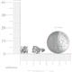 3 - Alina IGI Certified Round Lab Grown Diamond (6.30 mm) Solitaire Stud Earrings 