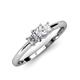 2 - Eadlin Princess Cut Lab Grown Diamond Three Stone Engagement Ring 