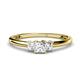 1 - Eadlin Princess Cut Lab Grown Diamond Three Stone Engagement Ring 