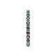 6 - Gracie 0.99 ctw London Blue Topaz (2.30 mm) Women Eternity Band 