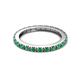 7 - Gracie 0.66 ctw Emerald (2.30 mm) Women Eternity Band 