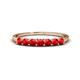 1 - Vivian 3.00 mm Ruby Wedding Band 
