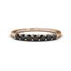 1 - Vivian 3.00 mm Black Diamond Wedding Band 