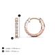 4 - Nico 0.28 ctw Lab Grown Diamonds Small Huggie Earrings 
