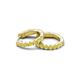 3 - Nico 0.28 ctw Yellow Diamond Small Huggie Earrings 