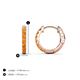 4 - Nico 0.22 ctw Citrine Small Huggie Earrings 