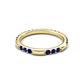 4 - Ilana 0.54 ctw Blue Sapphire Women Stackable Eternity Band 