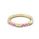 4 - Ilana 0.54 ctw Pink Sapphire Women Stackable Eternity Band 