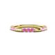1 - Ilana 0.54 ctw Pink Sapphire Women Stackable Eternity Band 