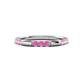 1 - Ilana 0.54 ctw Pink Sapphire Women Stackable Eternity Band 
