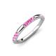 3 - Ilana 0.54 ctw Pink Sapphire Women Stackable Eternity Band 