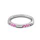4 - Ilana 0.54 ctw Pink Sapphire Women Stackable Eternity Band 
