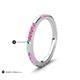 5 - Ilana 0.54 ctw Pink Sapphire Women Stackable Eternity Band 