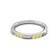 4 - Ilana 0.54 ctw Yellow Sapphire Women Stackable Eternity Band 