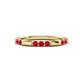 1 - Ilana 0.63 ctw Ruby Women Stackable Eternity Band 
