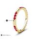 5 - Ilana 0.63 ctw Ruby Women Stackable Eternity Band 