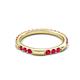 4 - Ilana 0.63 ctw Ruby Women Stackable Eternity Band 