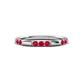 1 - Ilana 0.63 ctw Ruby Women Stackable Eternity Band 