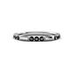 1 - Ilana 0.57 ctw Black Diamond Women Stackable Eternity Band 