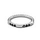 4 - Ilana 0.57 ctw Black Diamond Women Stackable Eternity Band 