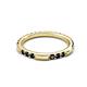 4 - Ilana 0.57 ctw Black Diamond Women Stackable Eternity Band 