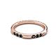 4 - Ilana 0.57 ctw Black Diamond Women Stackable Eternity Band 