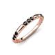 3 - Ilana 0.57 ctw Black Diamond Women Stackable Eternity Band 