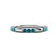 1 - Ilana 0.54 ctw Blue Diamond Women Stackable Eternity Band 