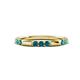 1 - Ilana 0.54 ctw Blue Diamond Women Stackable Eternity Band 