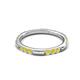 4 - Ilana 0.54 ctw Yellow Diamond Women Stackable Eternity Band 