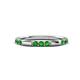 1 - Ilana 0.54 ctw Green Garnet Women Stackable Eternity Band 