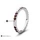 5 - Ilana 0.90 ctw Red Garnet Women Stackable Eternity Band 