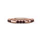 1 - Ilana 0.90 ctw Red Garnet Women Stackable Eternity Band 
