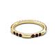 4 - Ilana 0.90 ctw Red Garnet Women Stackable Eternity Band 