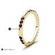 5 - Ilana 0.90 ctw Red Garnet Women Stackable Eternity Band 