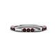 1 - Ilana 0.90 ctw Red Garnet Women Stackable Eternity Band 