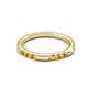 4 - Ilana 0.72 ctw Citrine Women Stackable Eternity Band 