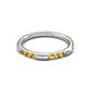 4 - Ilana 0.72 ctw Citrine Women Stackable Eternity Band 