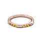 4 - Ilana 0.72 ctw Citrine Women Stackable Eternity Band 