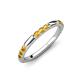 3 - Ilana 0.72 ctw Citrine Women Stackable Eternity Band 