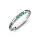 3 - Ilana 0.72 ctw Created Alexandrite Women Stackable Eternity Band 