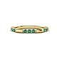 1 - Ilana 0.72 ctw Created Alexandrite Women Stackable Eternity Band 