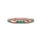 1 - Ilana 0.72 ctw Created Alexandrite Women Stackable Eternity Band 