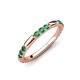 3 - Ilana 0.72 ctw Created Alexandrite Women Stackable Eternity Band 