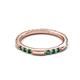 4 - Ilana 0.72 ctw Created Alexandrite Women Stackable Eternity Band 